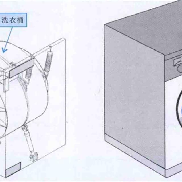 图解滚筒式洗衣机洗涤系统的结构与工作原理