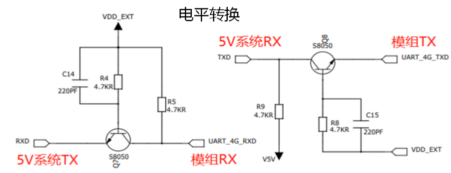 模组串口电路常见电(píng)匹配方法