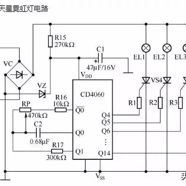 常见的照明控制电路原理图