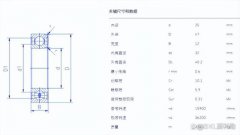 SKL 6005轴承尺寸