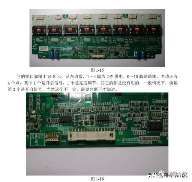 液晶电视机各部件图解