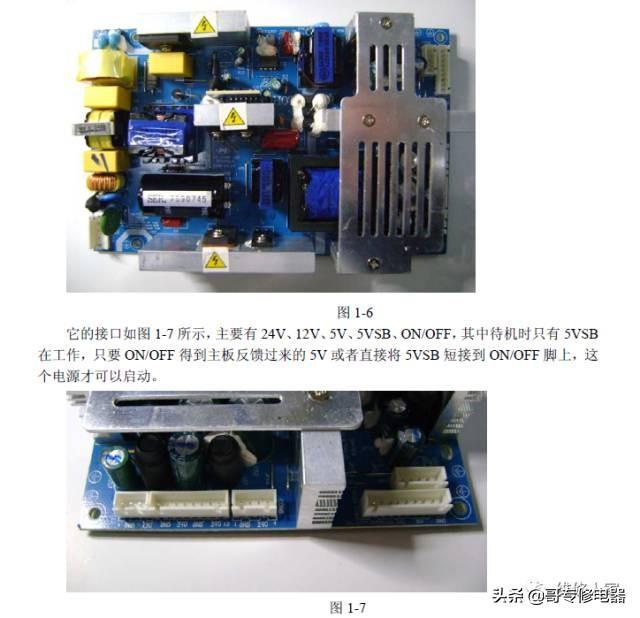 液晶电视机各部件图解