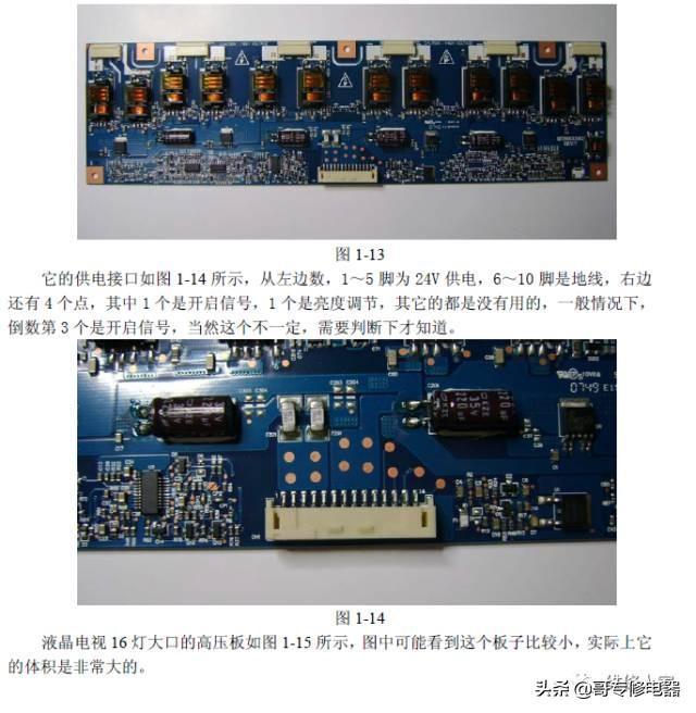 液晶电视机各部件图解