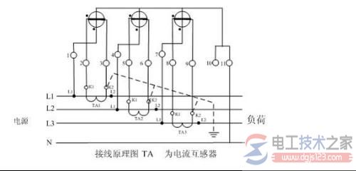 三相四线制中线与零线的作用附三相四线制接线图