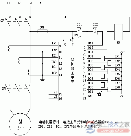 电动机保护器的接线方法