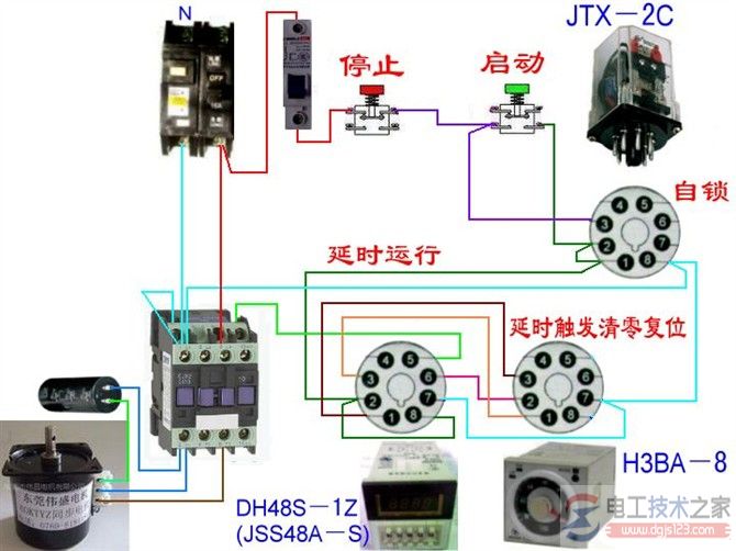 电动机星三角启动接线图与电路图的原理说明