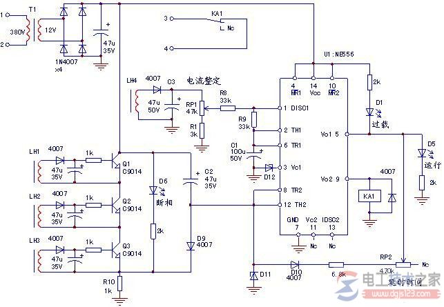 电动机保护器电路原理与故障维修方法