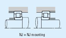 NSK普通轴承布置以及垂直布置示例