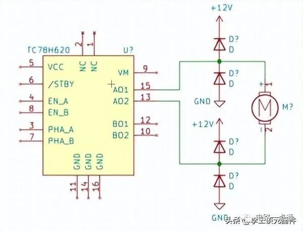 H桥电路原理图 H桥电路的工作原理和实例