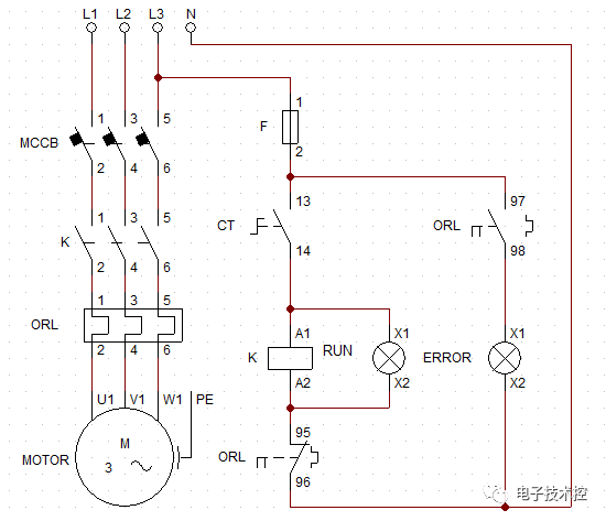 2线和3线启动停止电路图 两个电机控制电路图和工作原理