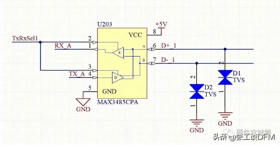 ESD保护电路原理图 ESD保护电路设计及PCB布局注意点