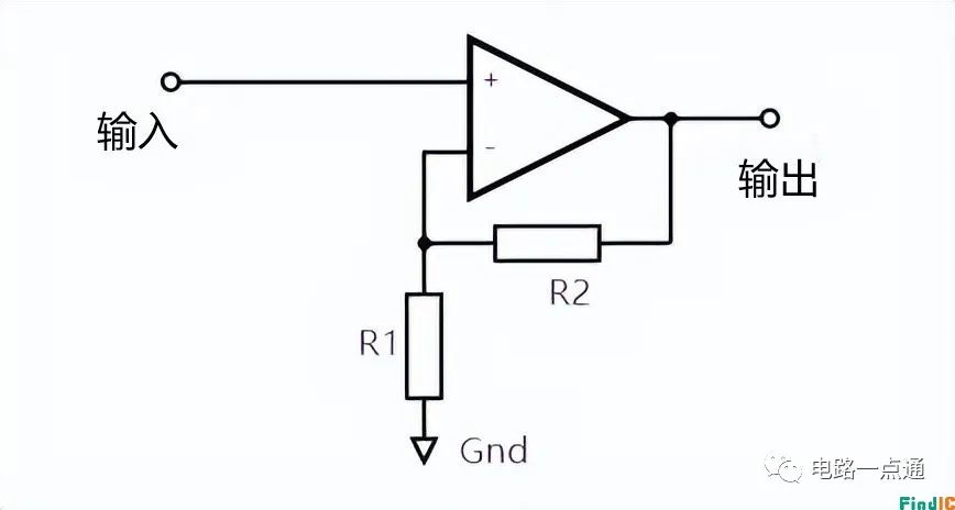 运放经典应用电路 同相运算放大器电路图和计算公式