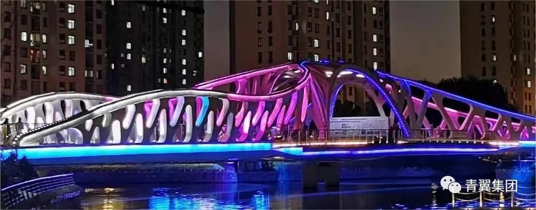 青翼集团中标长三角互联互通浦港路桥景观亮化项目