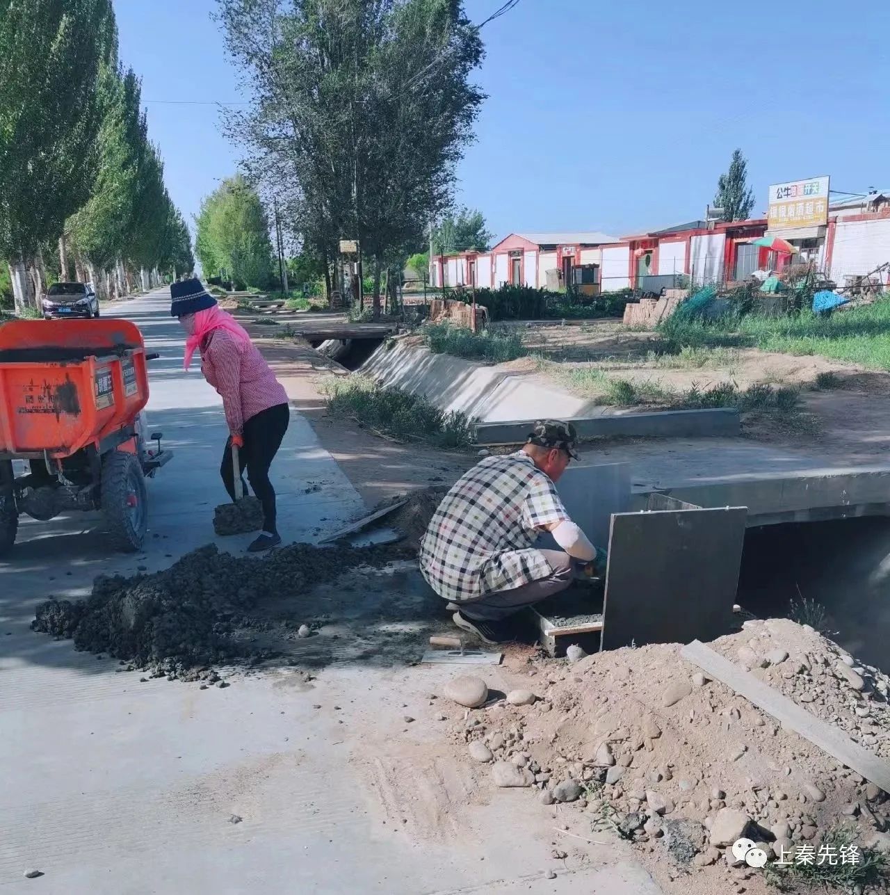 甘肃张掖甘州区上秦镇道路亮化工程暖民心