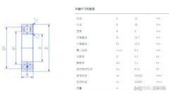 6001轴承尺寸参数