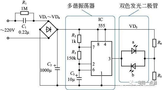 分享三个小夜灯电路图 小夜灯电路的工作原理