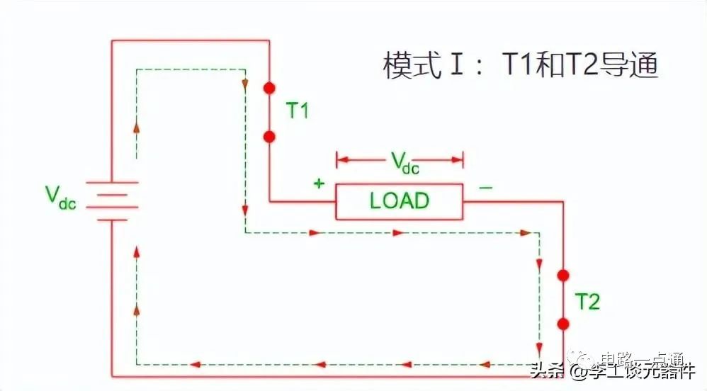 单相全桥逆变器电路图 单相桥式逆变器的工作原理和波形图详解