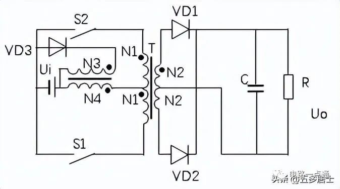 开关电源电路图 开关电源的工作原理和拓扑结构详解