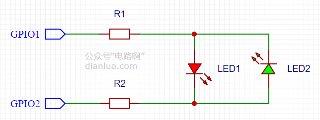 用3个IO口控制6个LED灯的原理分析 电动牙刷中6个LED灯的电路设计