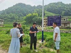 贵州铜仁万山区茶店街道开展白岩村亮化工程项目验收