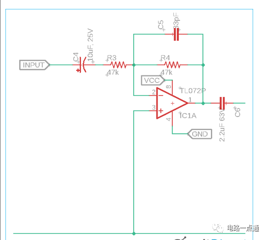 音调控制或有源均衡器电路设计