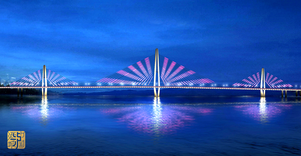 四川泸州长江六桥灯光设计方案确定
