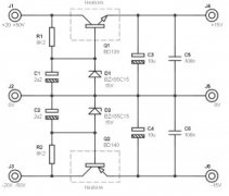 基于晶体管的双极性直流电源电路图