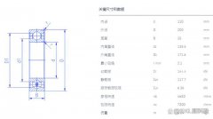 6222轴承尺寸参数