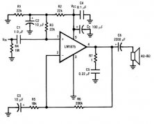 基于LM1875的音频功率放大器电路图