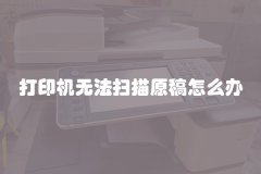 打印机无法扫描原稿怎么办