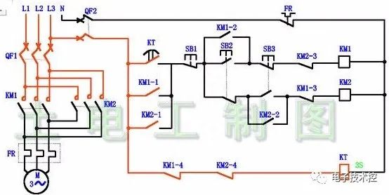 三相异步电动机正反转电路图和工作原理讲解