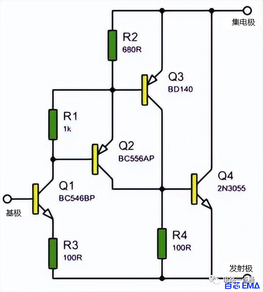 N3055功放引脚图和电路图 2N3055晶体管的工作原理和应用电路