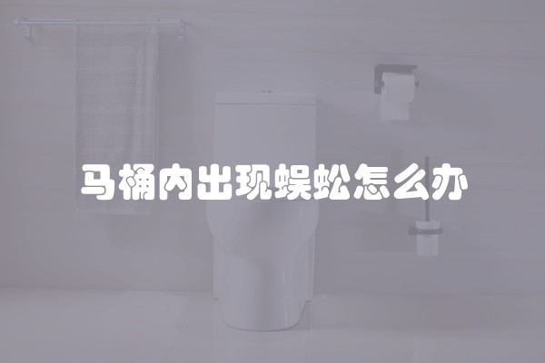 马桶内出现蜈蚣怎么办