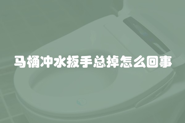 马桶冲水扳手总掉怎么回事