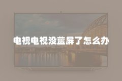 电视电视没蓝屏了怎么办