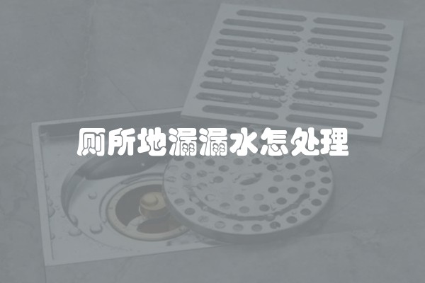 厕所地漏漏水怎处理