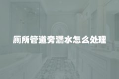 厕所管道旁漏水怎么处理