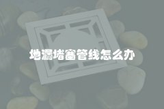 地漏堵塞管线怎么办