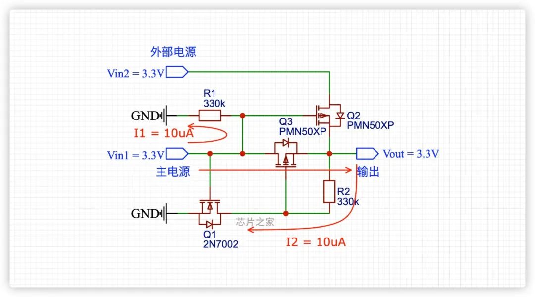 主副电源自动切换电路分析 MOS管参数详解