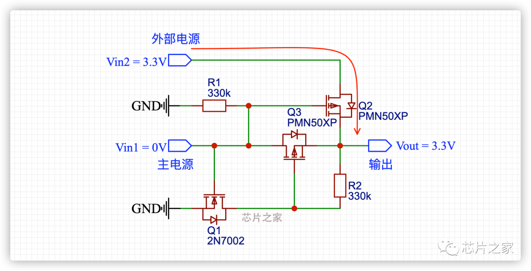 主副电源自动切换电路分析 MOS管参数详解