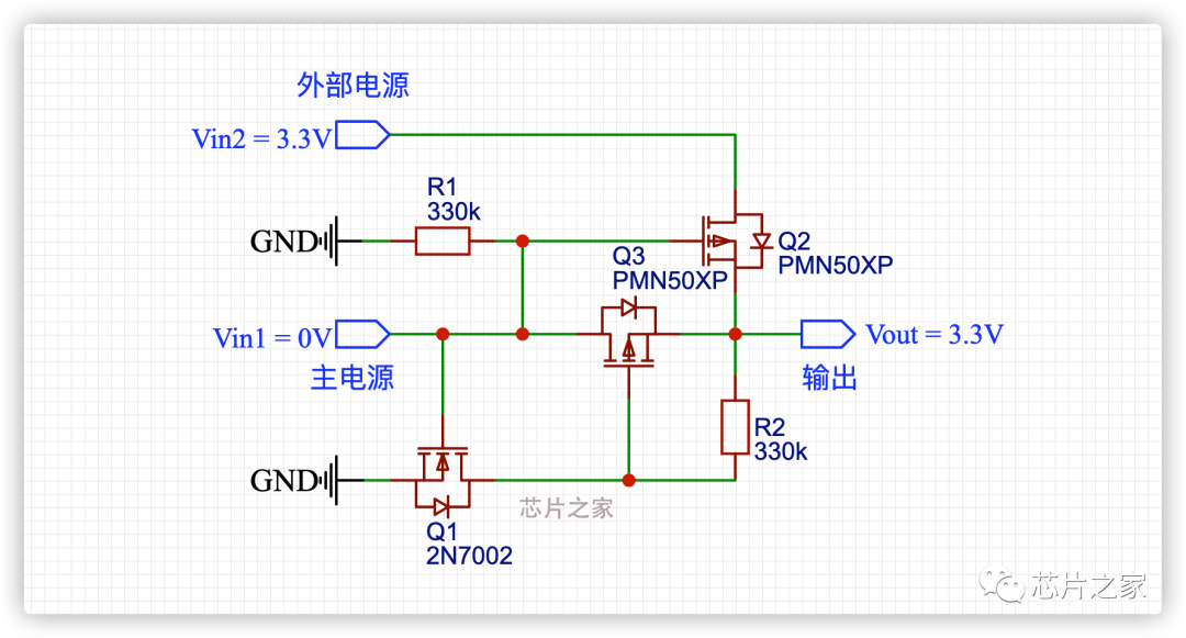 主副电源自动切换电路分析 MOS管参数详解