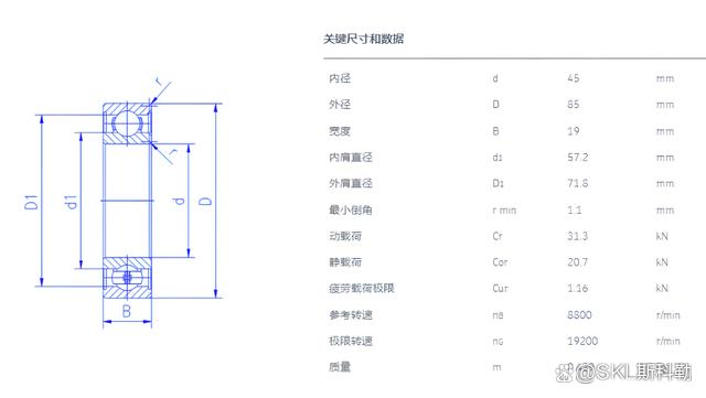 6209轴承尺寸参数