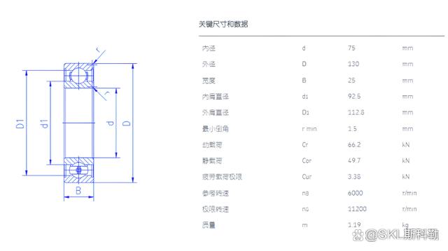 6215轴承尺寸参数