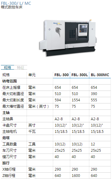 福硕科技,数控车床FBL-360,460L,MC,FBL-230MC,200L,FBL-300L,M