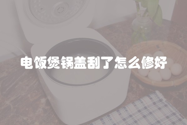 电饭煲锅盖刮了怎么修好