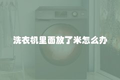 洗衣机里面放了米怎么办