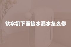 饮水机下面接水漏水怎么修