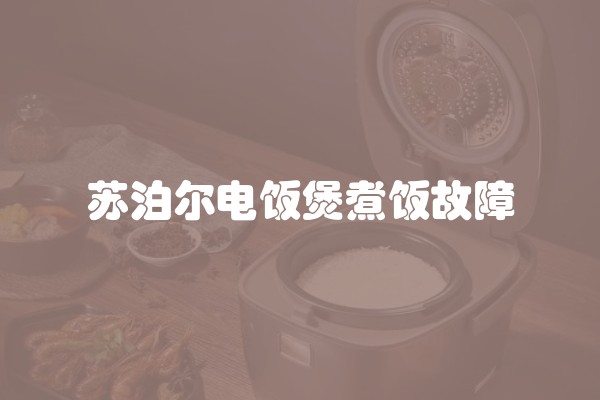 苏泊尔电饭煲煮饭故障