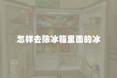 怎样去除冰箱里面的冰