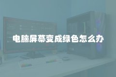 电脑屏幕变成绿色怎么办